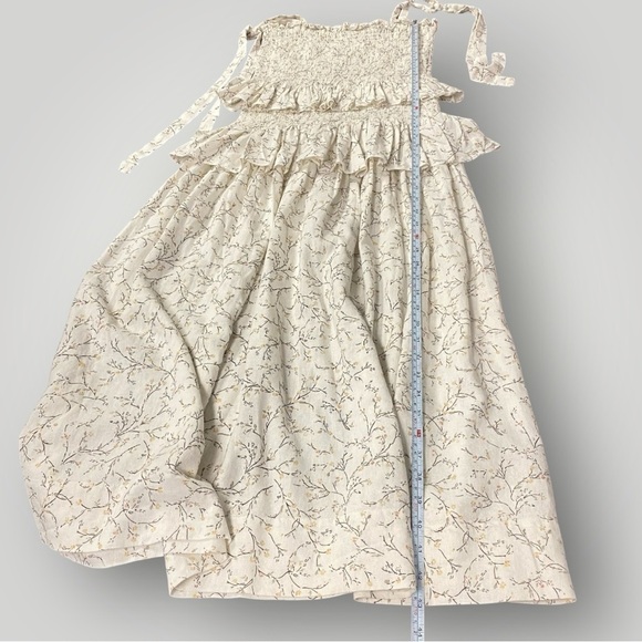 House of Harlow 1960 linen-blend midi dress Sz M - Picture 8 of 12